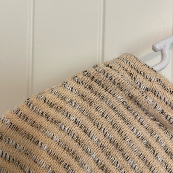 SOLD RXB women’s cream striped scoop neck knit embroidered layered blouse XL - Picture 8 of 8